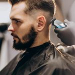 ⁦Hair Shaver Clipper 2-in-1 Precision Trimmer with Stainless Steel Blades, 2 Combs & Indicator Light | 5W Power | Salon-Quality Hair Cutting Tool for Home Use SK-797 (Blue)⁩ - الصورة ⁦7⁩