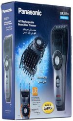 Panasonic Beard/Hair Trimmer Wet & Dry, Cord/Cordless Operation, Made In Japan, Black/Silver – International Warranty – ER217s