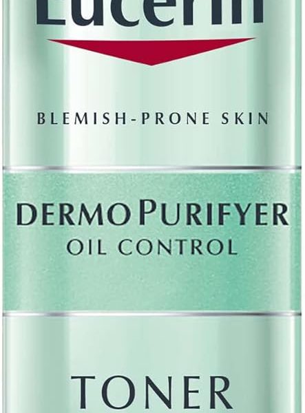 Eucerin DermoPurifyer Oil Control Facial Toner for Blemish & Acne-Prone Skin with Lactic Acid, Unclogs Pores, Prepares for Skin Care Products, Provides Intensive Cleansing, 200ml