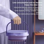 ⁦Portable Washing Machine Foldable Mini Washing Machine Half Automatic Small Washer for Baby Clothes Underwear or Small Items 9L (Purple)⁩ - الصورة ⁦3⁩