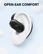 ⁦Soundcore V20i by Anker Open-Ear Headphones, Adjustable Ear Hooks, Ultra-Comfort, Snug Fit, Powerful Sound, Clear Calls, LED Lights, 36H Playtime, Bluetooth 5.4 Earbuds, Black - 18 Months Warranty⁩ - الصورة ⁦2⁩