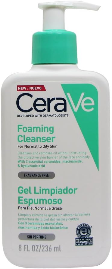Cerave Moisturizing Cleansing Foam, 8.1 fl oz (236 ml)