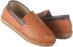 TOBAKO Sneaker Boys Casual Leather Mold 785 HAVAN, 36 EU