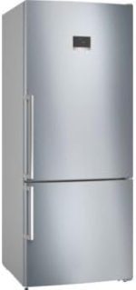 Bosch Refrigerator Series 6 with freezer at bottom, Net Capacity 526 Liter, Multi Airflow-System, Stainless steel (with anti-fingerprint), KGN76CI3E8