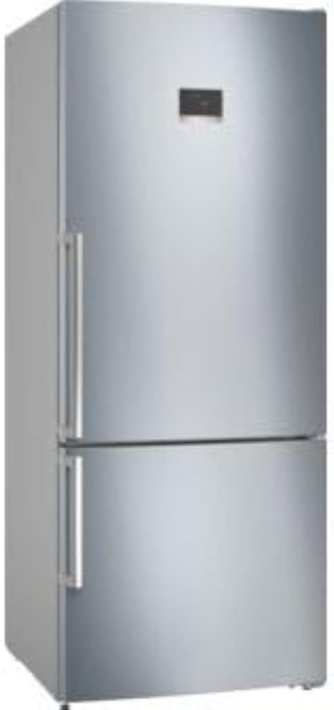 Bosch Refrigerator Series 6 with freezer at bottom, Net Capacity 526 Liter, Multi Airflow-System, Stainless steel (with anti-fingerprint), KGN76CI3E8