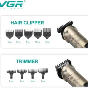Vgr V-109 Waterproof Ipx6 6 In 1 Professional Set Hair Beard Trimmer Clipper Shaver Nose Trimmer Mesin Gunting Rambut 12 Vgr V-109 Waterproof Ipx6 6 In 1 Professional Set Hair Beard Trimmer Clipper Shaver Nose Trimmer Mesin Gunting Rambut - الصورة 6