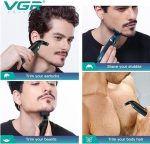 Professional Rechargeable Waterproof Electric Shaver - V-393 - الصورة 7