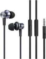 ⁦Xiaomi Mi In-Ear Earphones Basic with High-Fidelity Sound, Built-in Microphone, and Comfortable Silicone Ear Tips in Black for Enhanced Audio Quality and Clear Calls⁩ - الصورة ⁦2⁩