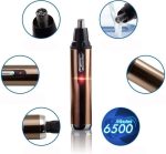 ⁦Kemei KM-6619 Nose Eyebrow Ear Sideburns Hair Trimmer,Electric nose hair clipper for women, nose hair trimmer for men, charging nostrils, ear hair scissors, nose hair machine.⁩ - الصورة ⁦2⁩