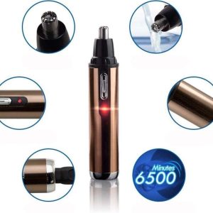 ⁦Kemei KM-6619 Nose Eyebrow Ear Sideburns Hair Trimmer,Electric nose hair clipper for women, nose hair trimmer for men, charging nostrils, ear hair scissors, nose hair machine.⁩ - الصورة ⁦2⁩