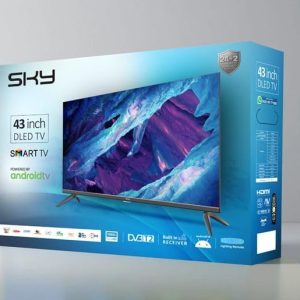 ⁦SKY Led TV FHD 43 smart + Frameless+ Andriod TV14+ Receiver + Digital tv with Magic lighting Remote+ Metal Design⁩ - الصورة ⁦7⁩