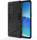 ⁦جراب متوافق مع اوبو Reno 6 Pro Plus ، - غطاء حماية مصقول مقاوم للصدمات شديد التحمل غطاء واقي مضاد للخدش مقاوم للانزلاق مع حماية فائقة للكاميرا - غطاء مسند فائق الجودة من Graby Shop - اسود⁩ - الصورة ⁦3⁩