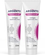 Argento Night Cream Collagen & Hyaluronic Acid 60gm × 2 pieces - الصورة 3