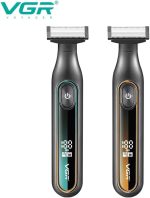 ⁦VGR V-360 Digital Display Cordless Dual Sided OneBlade Trimmer & Shaver 0.5-9mm Adjustable Comb for complete Beard Styling & Body Hair Trimming 90 mins Runtime Fully Washable IPX5 Waterproof, Green⁩ - الصورة ⁦5⁩