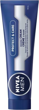 ⁦NIVEA MEN Protect & Care Moisturizing Shaving Cream, 100mL⁩ - الصورة ⁦3⁩