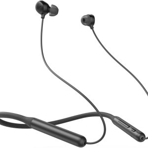 Anker soundcore life u2i bluetooth neckband with 22 h playtime, 10 mm drivers,clear calls , usb-c fast charging, foldable & lightweight build, ipx5 waterproof - black-18 months local warranty