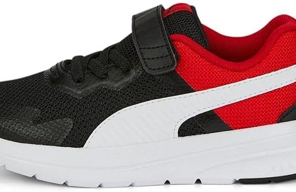 PUMA boys Puma Evolve Run Mesh AC+ PS Puma Black-P Sportstyle Kids Sneakers