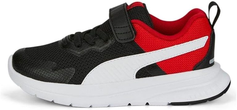 PUMA boys Puma Evolve Run Mesh AC+ PS Puma Black-P Sportstyle Kids Sneakers