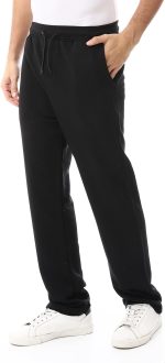 ⁦Andora Mens Slash Pockets Elastic Waist Sweatpants Pants⁩ - الصورة ⁦2⁩