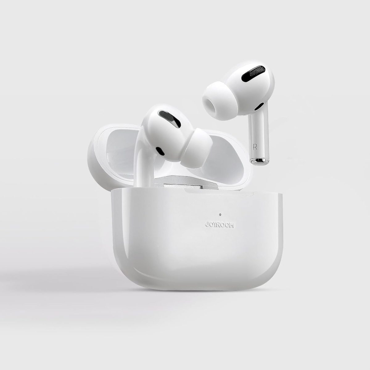 ⁦Joyroom JR-T03S Pro 3rd Generation Jerry version Normal Quality TWS Bluetooth Headset Support Wireless charge pop-up and noise reduction - White⁩ - الصورة ⁦2⁩