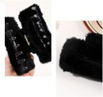 ⁦ECIF Soft Furry Hair Claw Clip for Women – Strong Grip, Non-Slip Hair Accessory for Girls & Ladies | Fluffy Hair Clamps for All Hair Types (PACK OF 6)⁩ - الصورة ⁦3⁩