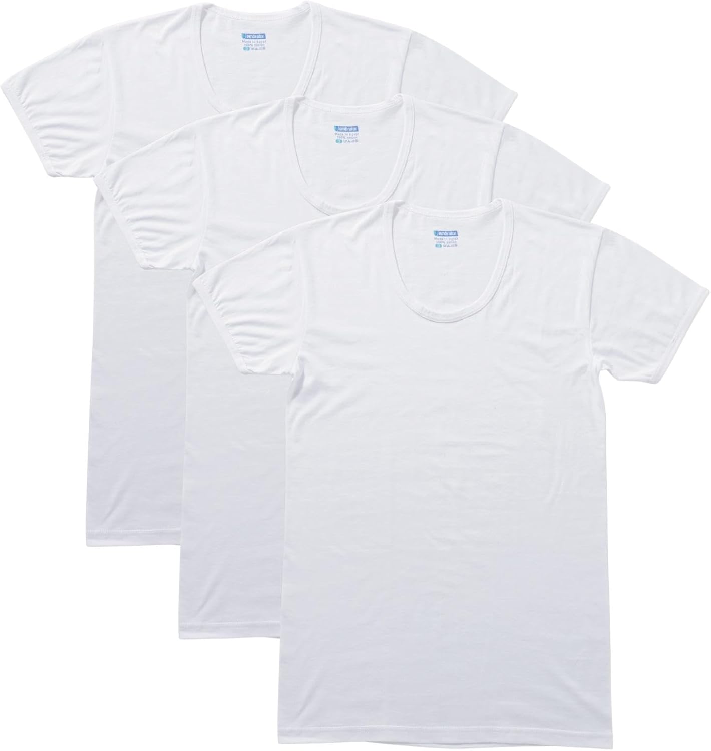 51jG8QnMaOL._AC_SL1500_.jpg Embrator Pack of 3 Men's Cotton 100% Half Sleeve Round Neck Undershirts