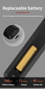 ⁦Sokany SK-16011 Professional Hair Clipper, Black⁩ - الصورة ⁦5⁩