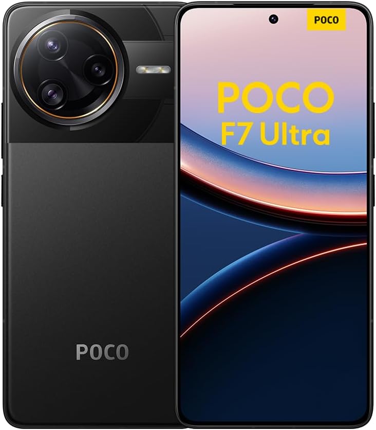Xiaomi POCO F7 Ultra Smartphone, 16+512, Black, 5300mAh battery, 120W HyperCharge, HyperAI(No power adapter included)