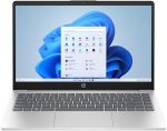 HP Laptop 14-em0025ne: Ryzen 5-7520U, 8GB Ram, 512GB-SSD, AMD Radeon Graphics, 14" -FHD, 1920x1080, 300nits, Full keyboard, Free Game Pass 3M, Windows 11, Silver, 3 Years Warranty