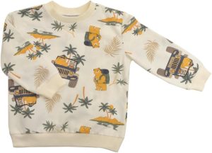 ⁦LIL DARLINGS -Boys Sweatshirt Matrial FRENCH TERRY COTTON/POLYESTER⁩ - الصورة ⁦2⁩