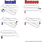 ⁦OcioDual Silicone Replacement Strap Compatible with Xiaomi Mi Band 6 5 Amazfit Band 5 Black Soft Strap Anti-lost Replacement⁩ - الصورة ⁦4⁩