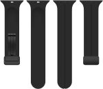 ⁦سوار ساعة آبل 49 ملم 46 ملم 45 ملم 44 ملم 42 ملم و41 ملم 40 ملم 38 ملم نسائي رجالي، رياضي بمشبك مغناطيسي من سيليكون لاي ووتش 10 9 8 7 6 5 SE 4 3 2 1؛ SE2 1 2 3 4 الترا، أسود من فيميجون⁩ - الصورة ⁦3⁩