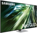 ⁦Samsung 75 Inch TV Neo Quantum Processor 4K QLED - Carbon Silver - QA75QN90DAUXEG [2024 Model]⁩ - الصورة ⁦3⁩
