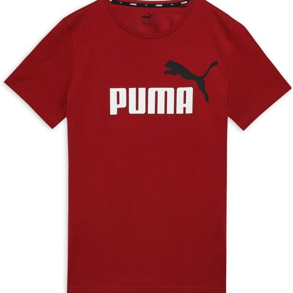PUMA Boy's Ess+ 2 Col Logo Tee B Tees