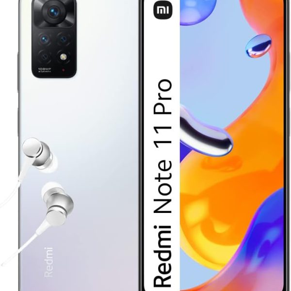 Xiaomi Redmi Note 11 Pro DUAL SIM 64GB ROM + 6GB RAM (GSM only | No CDMA) Factory Unlocked 4G/LTE Smartphone (Polar White) - International Version