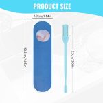 ⁦HOAIME Nasal Hair Cutter, 2024 Upgraded Double Sided Nose Hair Knife, 360° Rotating Portable Manual Nose Hair Trimmer, Nose Hair Remover for Women Men Travel Essentials (Beige, 3 Pcs)⁩ - الصورة ⁦6⁩