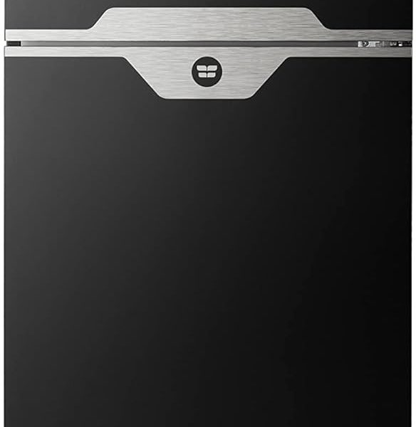 ثلاجة مودينا الذكية من فريش، بتقنية البلوتوث والانفرتر، موديل FNT-MR470YIGQMod، أسود