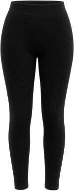 Women's Winter Warm Legging – Soft Fur Lined – High Waist Lycra Elastic and Comfortable – Elegant Solid Black – Free Size Fits 50k to 100k