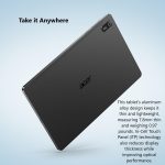 ⁦Acer Iconia Tab P10 P10-11-K68D Tablet | 10.4" 2K 2000 x 1200 IPS Touch | MediaTek MT8183C Octa-Core CPU | 6GB LPDDR4X | 128GB eMMC | WiFi-5 | Front 5MP & Rear 8MP Webcam | Portfolio Case | Android 12⁩ - الصورة ⁦3⁩