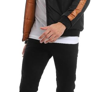⁦Andora Mens Double Face Waterproof Bomber Jacket⁩ - الصورة ⁦8⁩