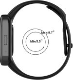 ⁦QWYJ For Xiaomi Redmi Watch 3 Active 46.6 cm Strap and Redmi Watch 3 Lite 46 cm Strap Bands Protective Silicone Strap Bands⁩ - الصورة ⁦6⁩