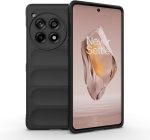 جراب متوافق مع OnePlus 12R 5G ، - غطاء مزدوج الحماية مصقول مقاوم للصدمات شديد التحمل فائق الجودة مع حماية للكاميرا - غطاء واقي مضاد للخدش متين و مقاوم للانزلاق - أسود