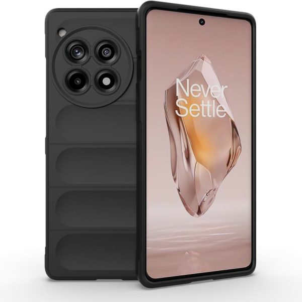 جراب متوافق مع OnePlus 12R 5G ، - غطاء مزدوج الحماية مصقول مقاوم للصدمات شديد التحمل فائق الجودة مع حماية للكاميرا - غطاء واقي مضاد للخدش متين و مقاوم للانزلاق - أسود