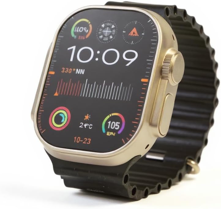 51rdd0TzKiL._AC_SL1024_.jpg ساعة ذكية ألترا ماكس من كونكت مي، شاشة 49 ملم، برتقالي، SP9