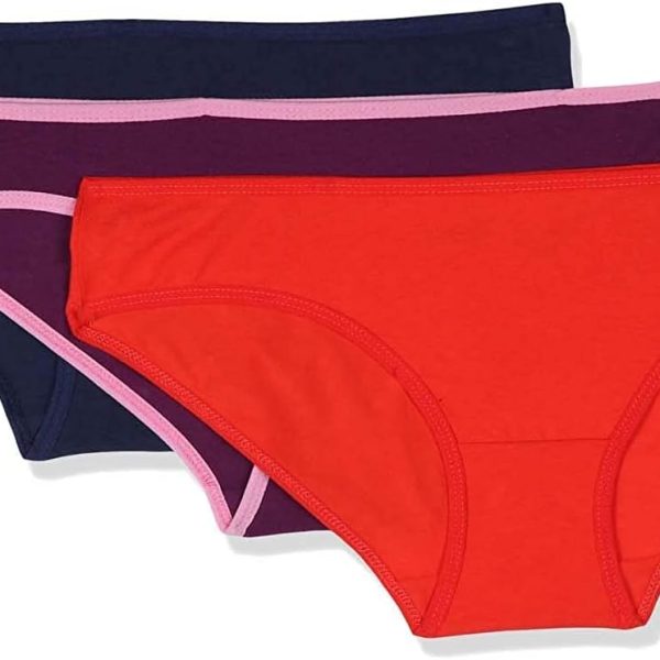 Dice Womens DW Solid Cotton Bikini Pack of 3 Underwear (pack of 3)
