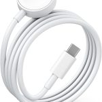 Vertebraid Fast Charging USB C Watch Charger Cord Compatible for Apple Watch, Magnetic Watch Charging Cable Compatible for Watch Series 9/8/7/Ultra/Ultra2/SE2/6/5/4/3/2/1/SE1, Type C Cord, 4.9ft
