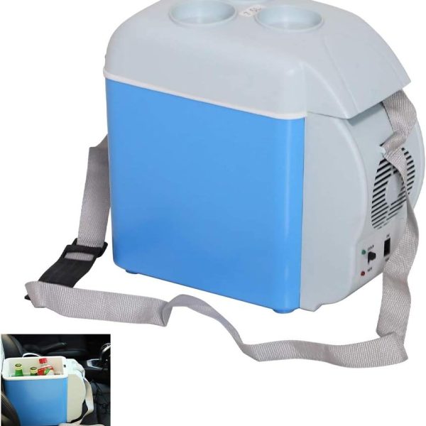 ثلاجة سيارة صغيرة ، سعة 7.5 لتر للتخييم في الهواء الطلق والنزهات والسفر من بييك ، متعدد الالوان , 1