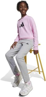 ⁦adidas jg fi logo ts pink,true pink,black gym & training tracksuit for junior girls size⁩ - الصورة ⁦6⁩