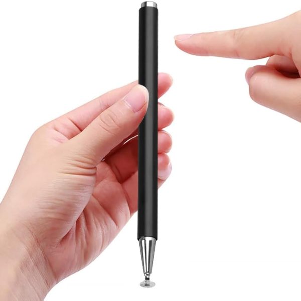 G-Power 2 in 1 Pencil Capacitive Pen High Sensitivity Fine Point Magnetism Cover Cap Universal for Apple, iPhone, Ipad pro, Mini, Air, Android, Microsoft, Surface And Other Touch Screens - Black