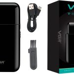 VGR V-390 Professional Electric Razor - Ultra Thin Rechargeable USB Travel Shaver for Face Care and Beard Trimming - Reciprocating Blade - Men's Electric Shaver - Black